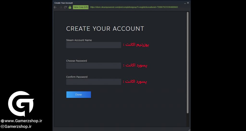  آموزش ساخت اکانت استیم